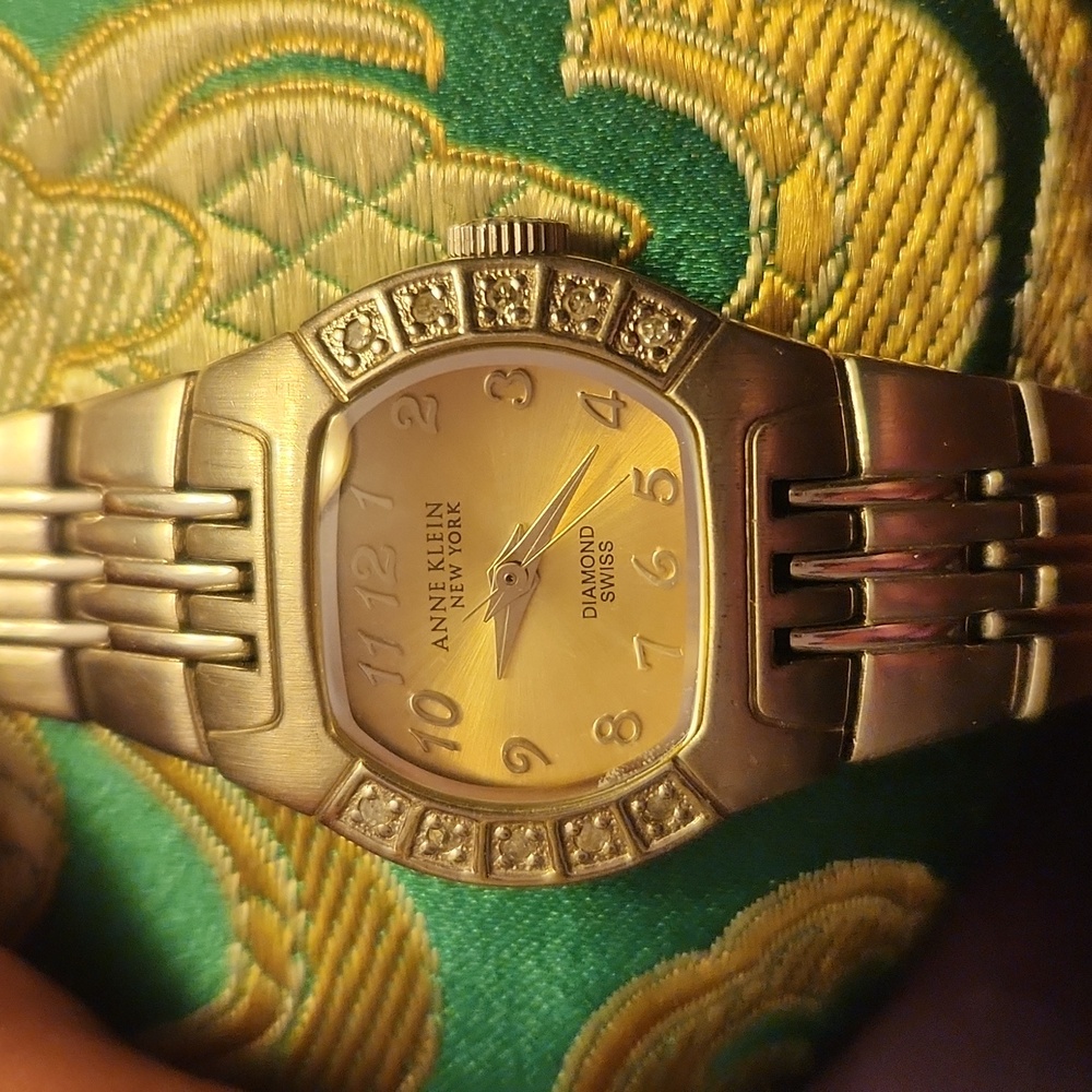 Anne Klein Diamond Swiss Watch